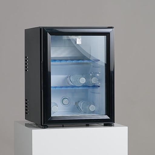 Hotel minibar glass door